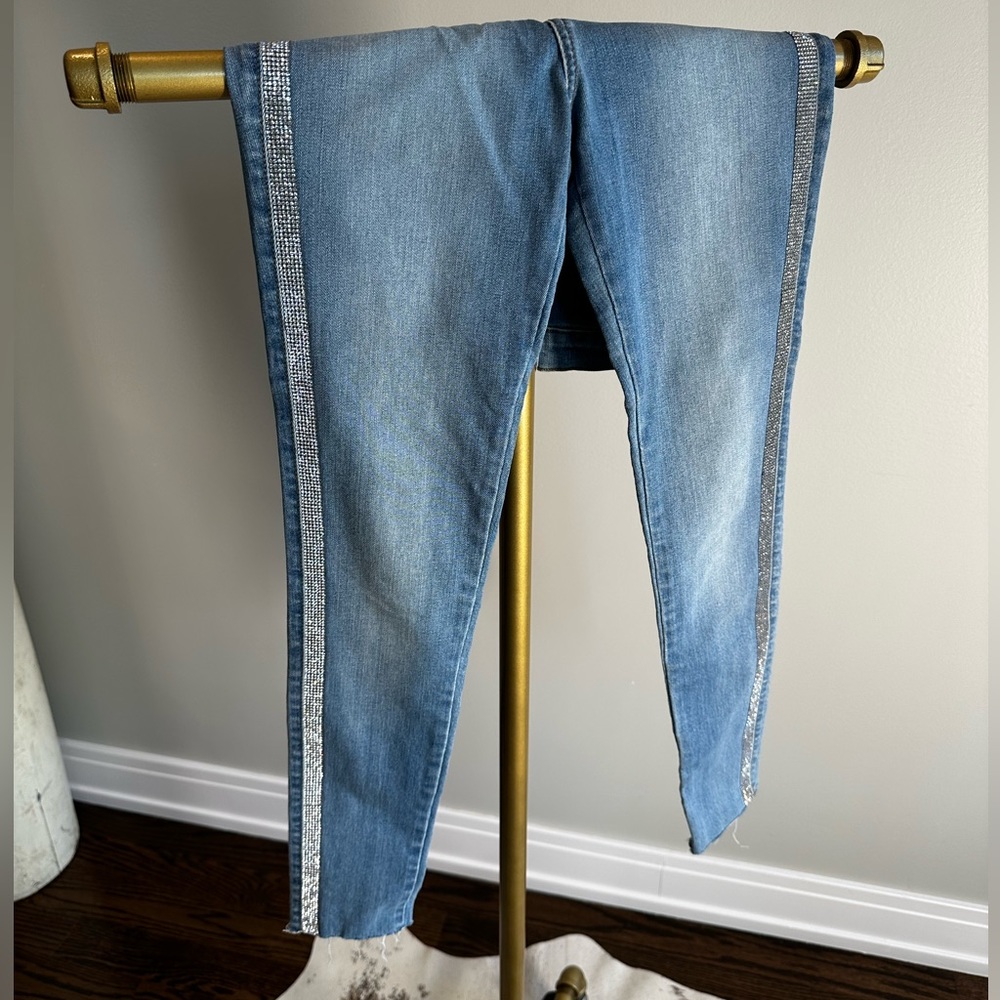 Akira Blue Jeans With Sparkly Seams! New with Tags!